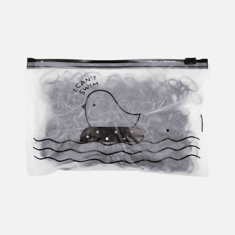 Резинки для волос силиконовые IPARIKMAHER MAXI черные 25 мм 1000 шт