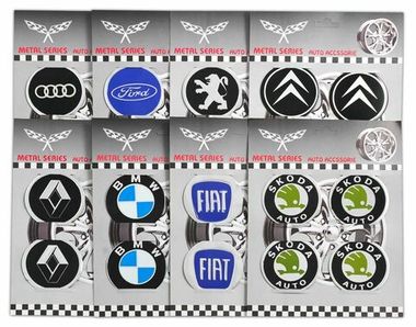 Наклейки на колпак 60мм Nissan 4пр (металл) KOTA