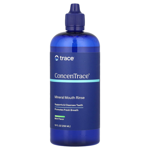 Trace, ConcenTrace®, минеральное ополаскиватель для полости рта, без спирта, мята, 296 мл (10 жидк. унц.)