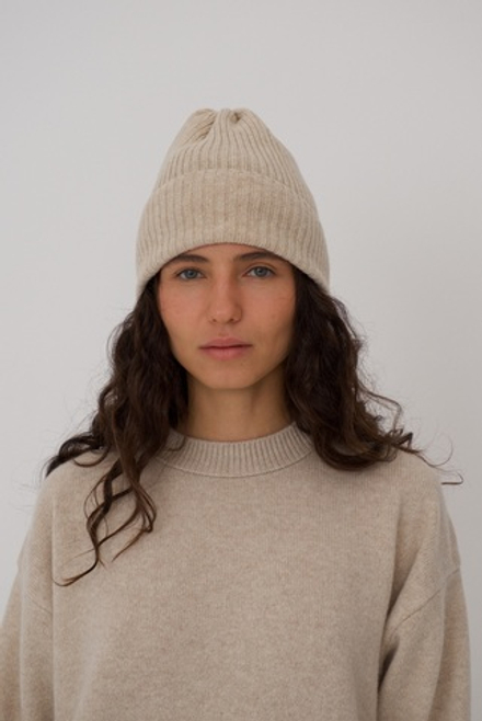 Шапка из мериноса и кашемира