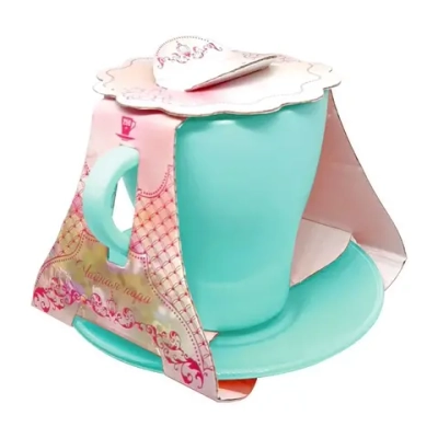 Чайная пара арт.2649-Н7 Апрель(Бирюза)