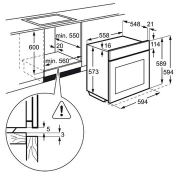 Электрический духовой шкаф Electrolux EOA 53420 BN