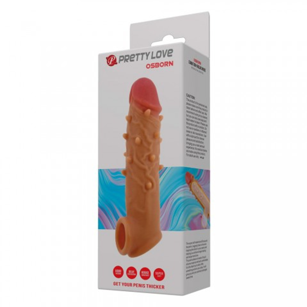 Насадка на пенис Osborn c креплением под мошонку