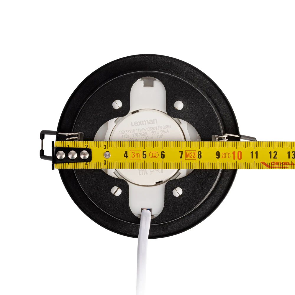 Citilux Hardy CL002D14 Встраиваемый светильник Чёрный+Золото