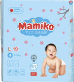 Подгузники Mamiko минипак L (9-18 кг) 19 шт