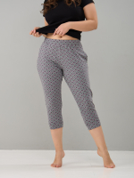 Бриджи Дв-202/кофе-цветочныйорнамент