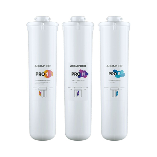 Картридж сменный Аквафор, ECO H Pro, 212543, 3 шт, фильтрующий модуль