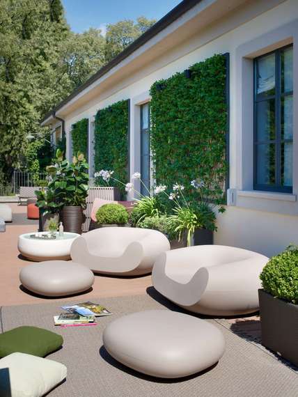 Пластиковое лаунж-кресло Chubby Standard тортора