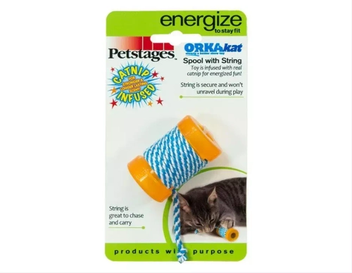 Petstages игрушка для кошек  Energize OPKA катушка с веревочкой 6 см