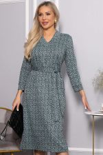 Платье с поясом Лаконичный стиль (мятное) П14518-19М LT Collection