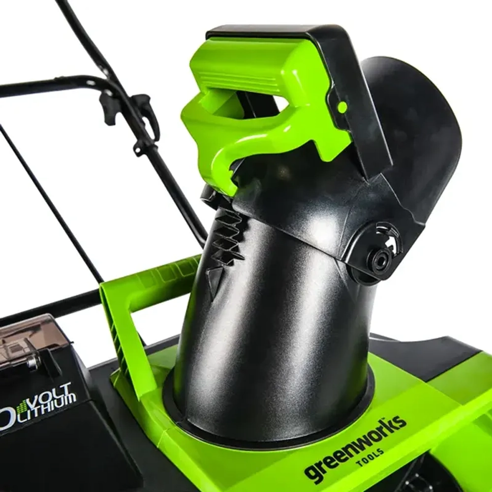 Greenworks GD40STK5 40В аккумуляторный снегоуборщик (1 x 5 Ач, ЗУ) ковш 51 см, выброс 6 м 2600007UG