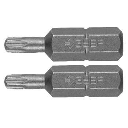 Биты кованые 25 мм 2 шт T10-1 шт Т15-1 ЗУБР, 26005-10/15-25-2