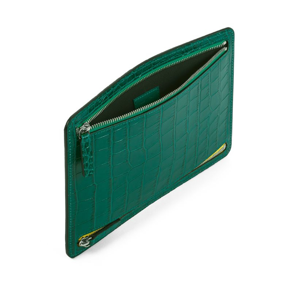 Smythson Кейс для документов Multi-Zip Case in Mara, Cerulean