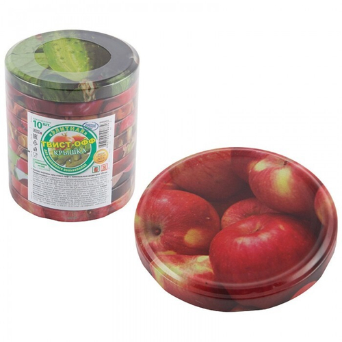 Крышка металлическая Твист литография d=100мм 10шт