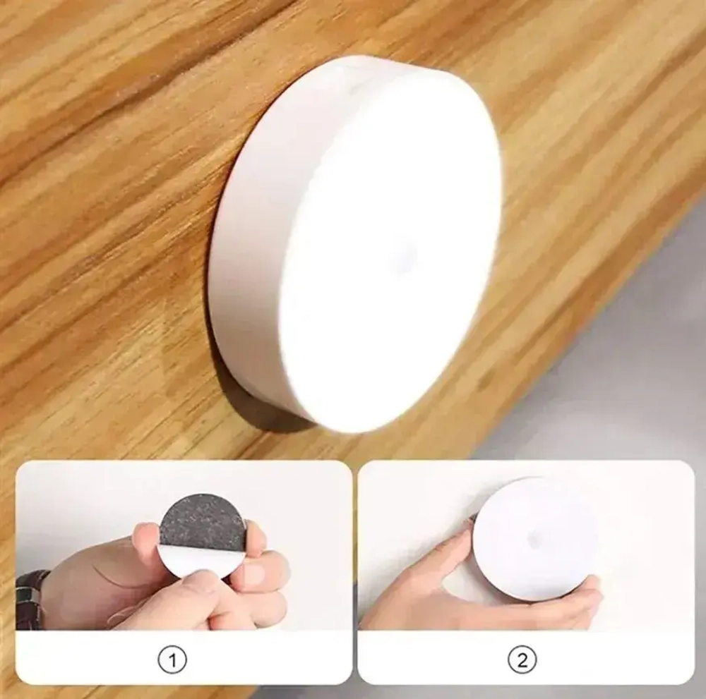 Беспроводной USB светильник с датчиком движения 7 см , теплый свет