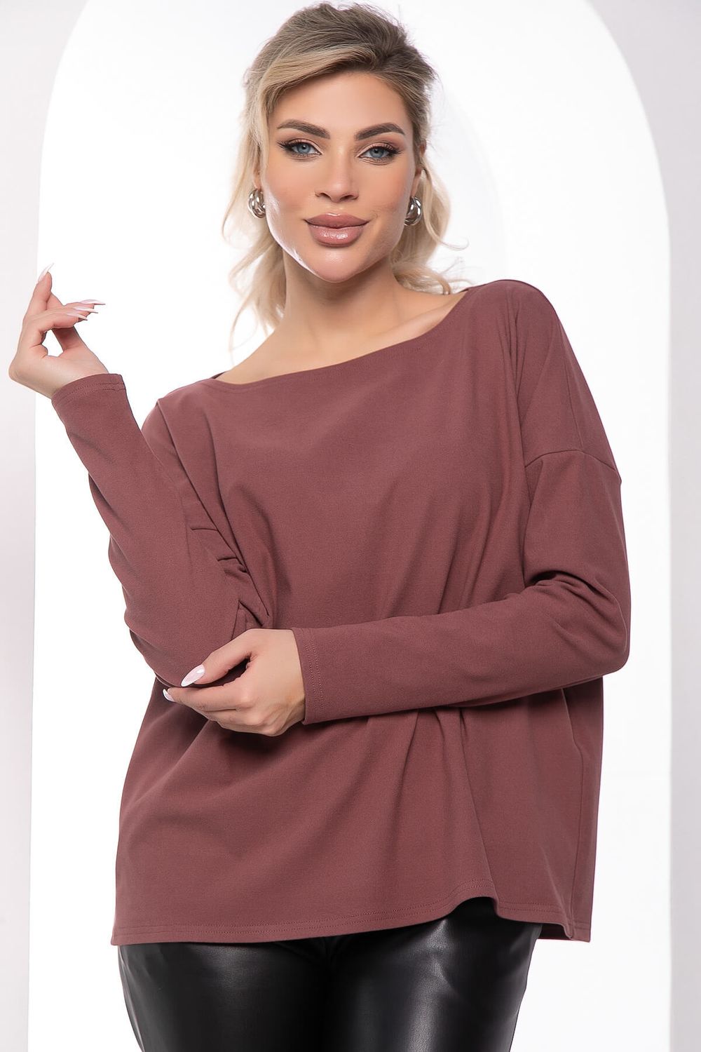 Лонгслив Инес (ягодный) Б11775 LT Collection