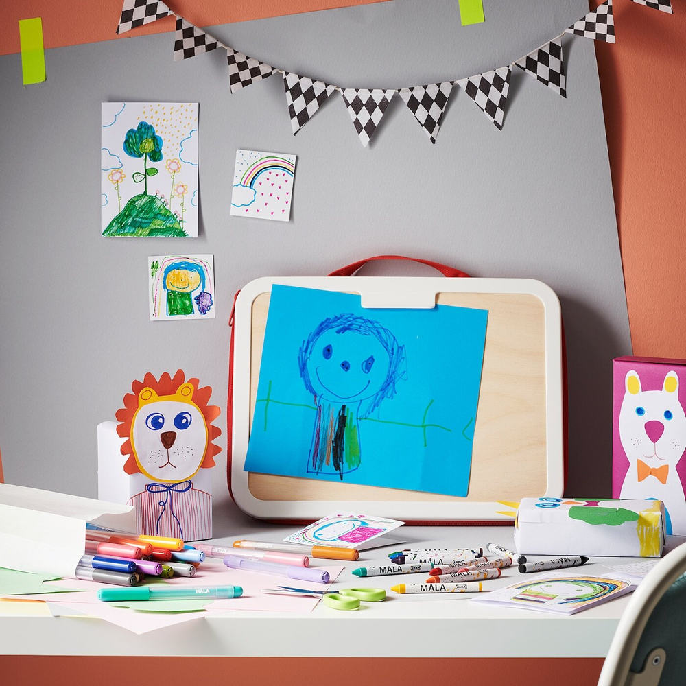 IKEA MÅLA  (ИКЕА МÅЛА)  -  Футляр для картин, красный, 35x27 см