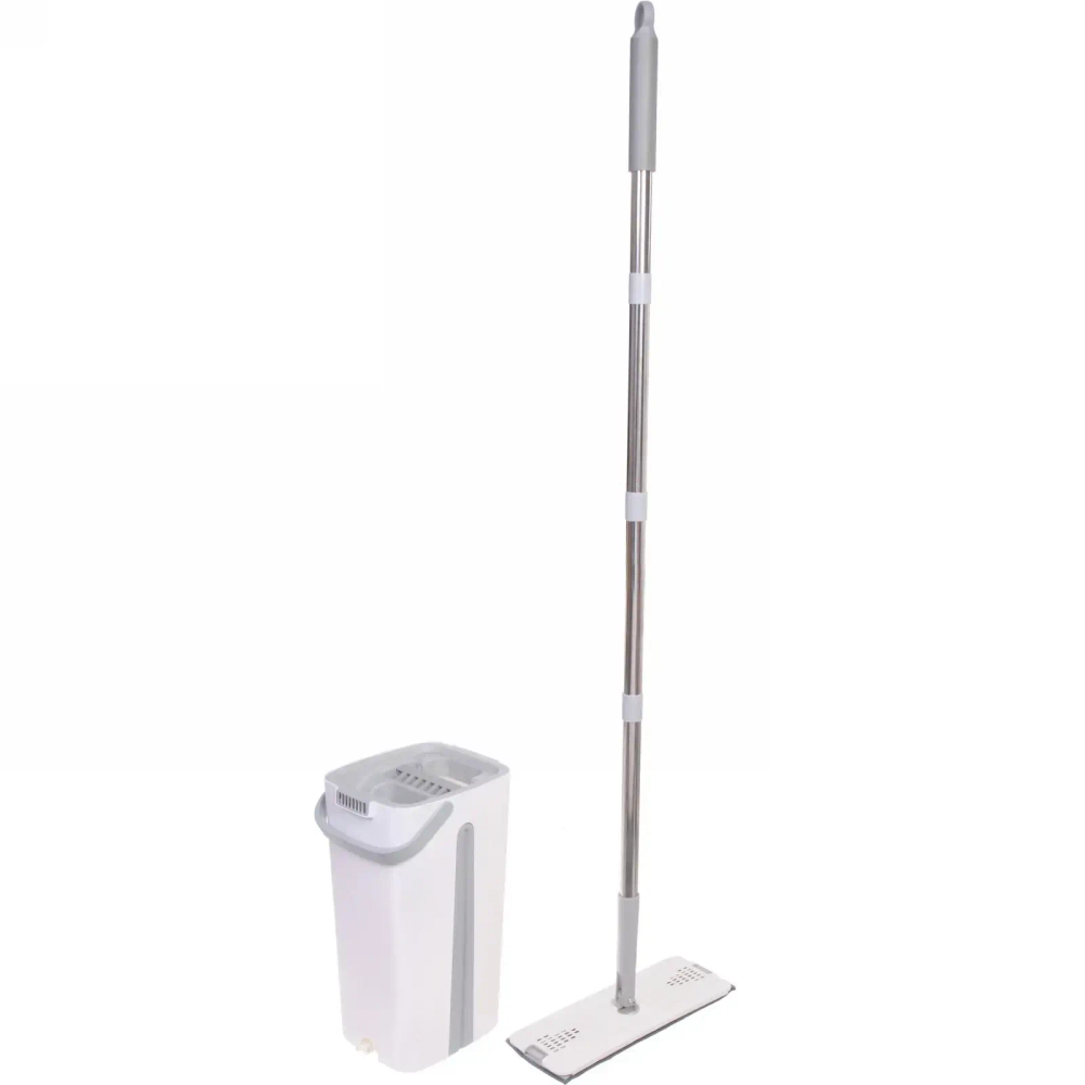 Набор для уборки «Селфи» Клио (ведро с отжимом, швабра, две насадки) в цветной коробке 264