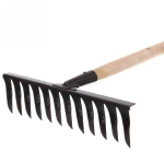 Грабли витые 12 зубьев 360*90мм с черенком 1 сорт