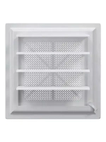 Решетка вентиляционная AIRVENT регулируемая жалюзи 402х442 пластик 4044AVp
