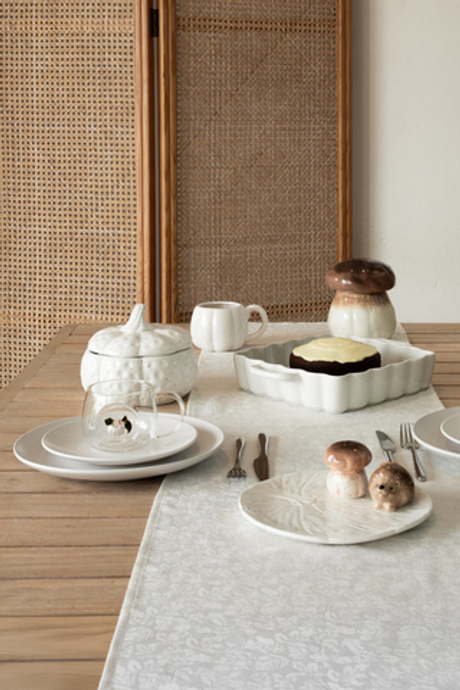 Емкость для хранения 18х16см 1.3л Anna Lafarg Light pumpkin Тыква белая в крапинку