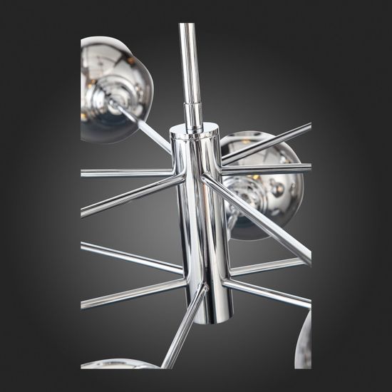 SL1500.103.12 Светильник потолочный ST-Luce Хром/Дымчатый E14 12*40W FOVIA