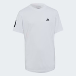 Одежда для тенниса Мальчики, Футболка ADIDAS CLUB TENNIS 3 STRIPES T SHIRT .