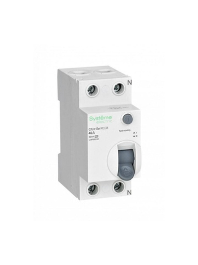 Выключатель дифференциального тока (УЗО) 2п 40А 30мА тип A City9 Set 230В SE C9R68240