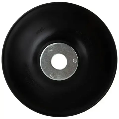 Тарелка опорная / оправка DEBEVER для фибровых кругов на УШМ 125 мм М14 (ребра), жесткая