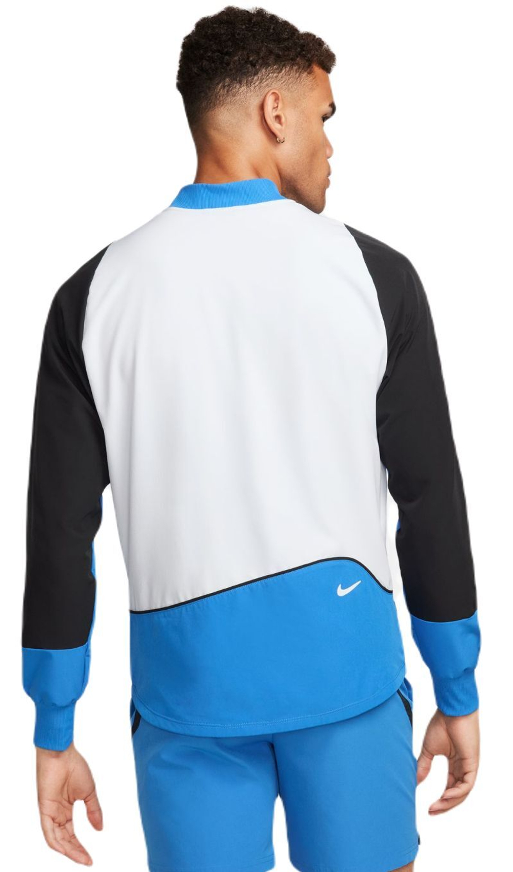 Мужская теннисная кофта Nike Court Dri-Fit Advantage Jacket - light photo blue/black/white/white