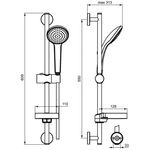 Душевой гарнитур Ideal Standard  IDEALRAIN SOFT B9412AA