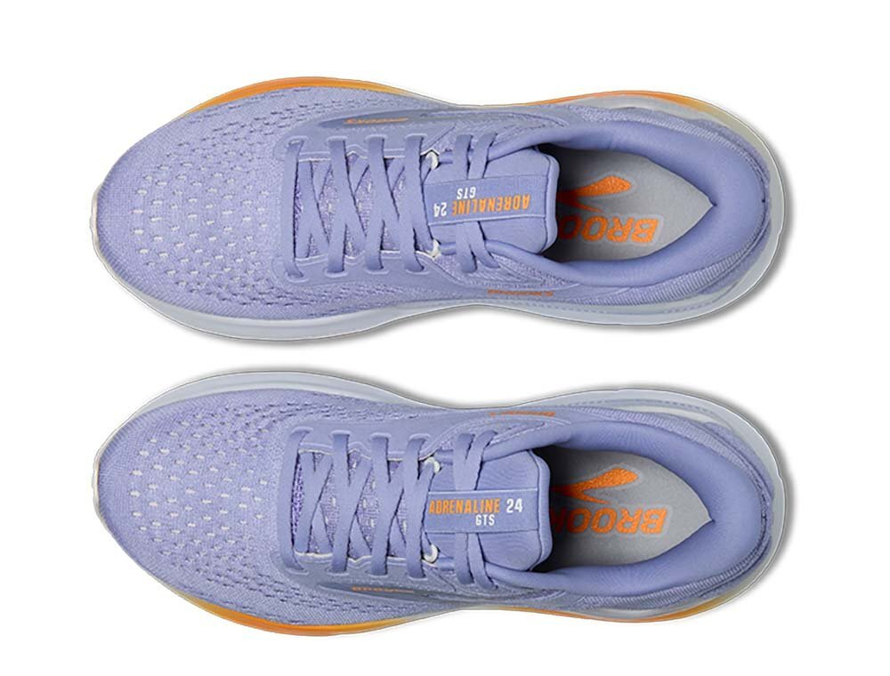 Кроссовки для бега женские Brooks Adrenaline GTS 24 Фиолетово-Оранжевые