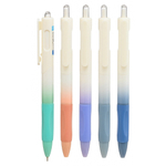 Ручка шариковая, автоматическая, Basir, синие чернила, серия "PREMIUM", белый матовый корпус с градиентом, 5 шт