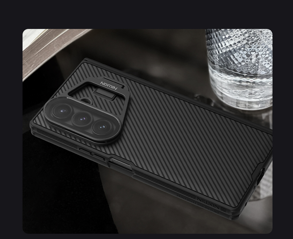 Чехол с MagSafe на смартфон Samsung Galaxy Fold 7, серия CamShield Prop Magnetic от Nillkin (версия с прозрачной крышкой объектива)