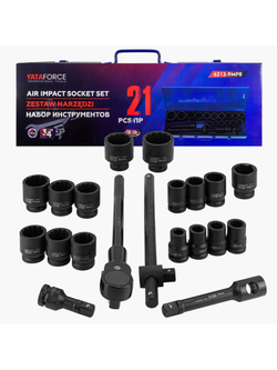 Набор инструментов ударных 21пр. 3/4''(12гр.) YATAFORCE YF-6212-9MPB