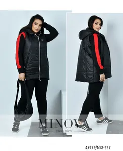 Костюм 8-227-красный-чёрный Minova