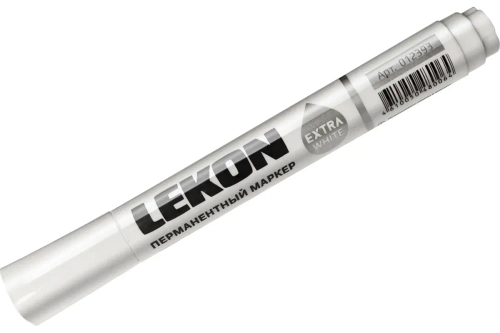 Маркер LEKON EXTRA WHITE перманентный, белый, 012393