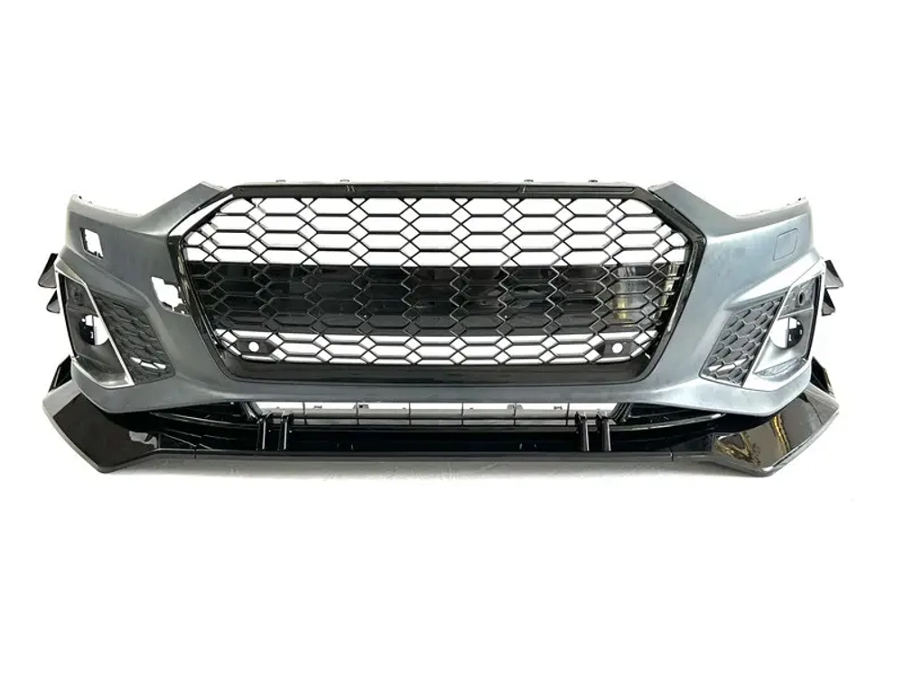 Губа переднего бампера в стиле RS5 для AUDI A5 2020 - 2022 Ауди обвес