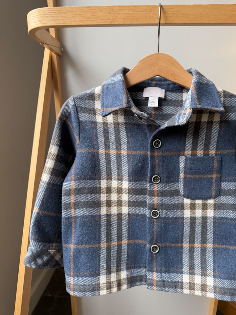 Рубашка в клетку Nanan, 80