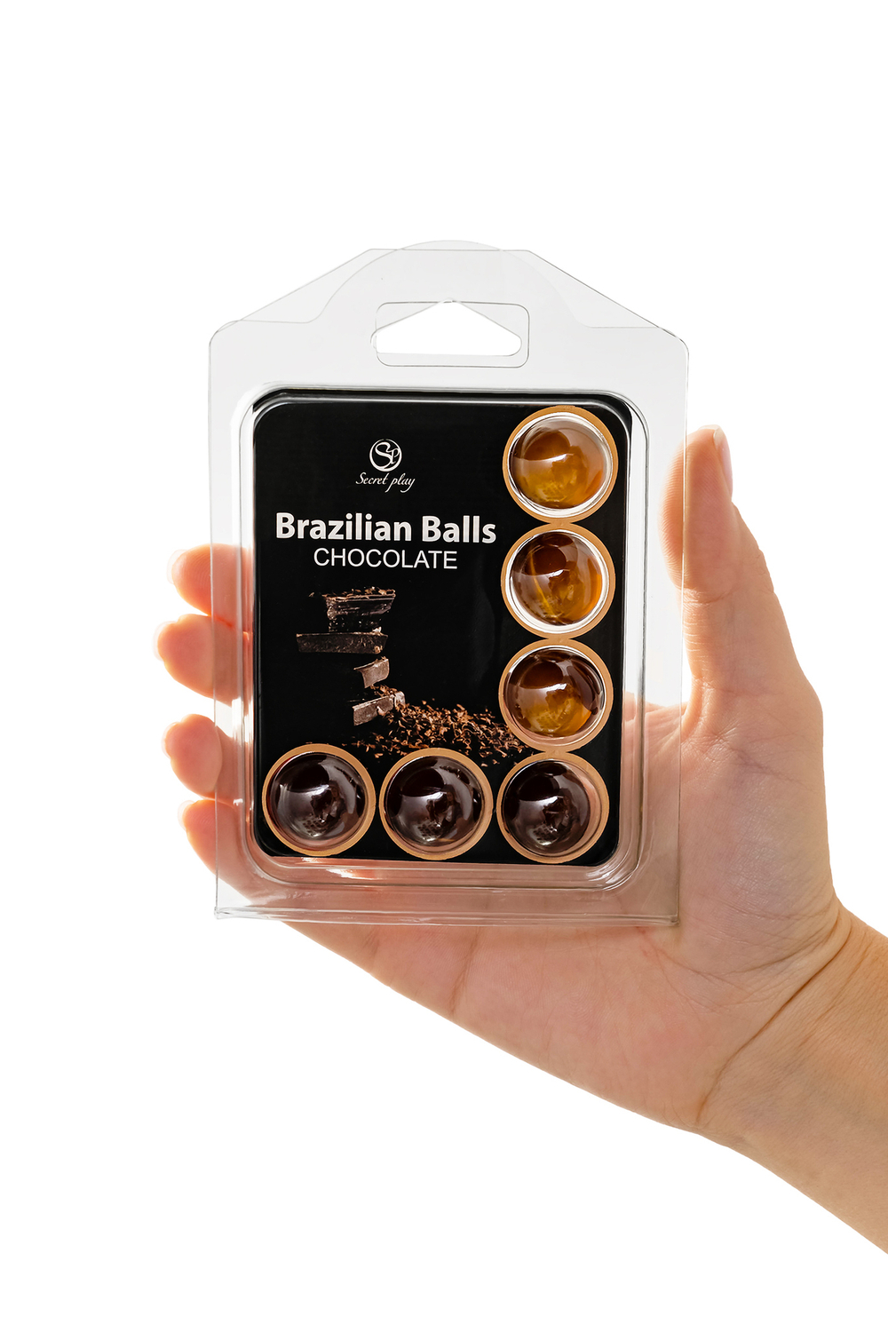 Массажное масло Secret Play Brazilian Balls шоколад 6 шт