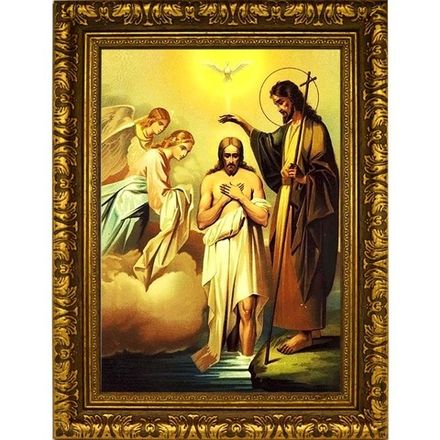 Богоявление (Крещение) Господне . Икона на холсте.