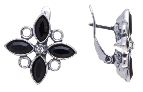 "Павия" серьги в серебряном покрытии из коллекции "Пастель" от Jenavi  с английским замком