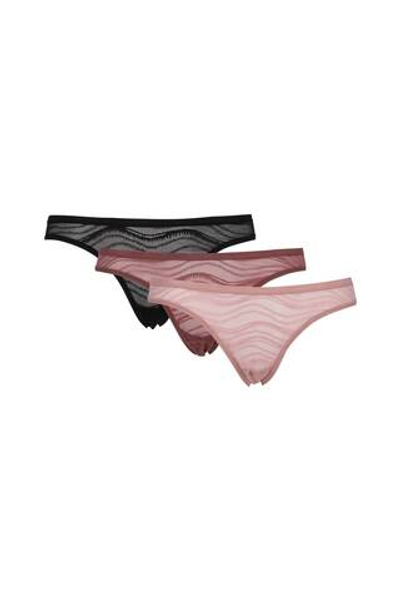 Трусики 3 пары Calvin Klein Underwear - черный(000QD5203E)