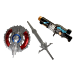 Трансформер-робот, красно-синий, коробка YND666-60