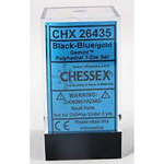 Chessex 7-dice set Gemini Black-Blue/Gold