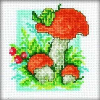 "Грибы подосиновики"-H191  вышивка