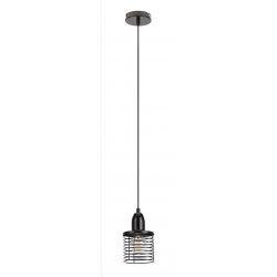 Светильник подвесной (подвес) ЭРА PL5 BK металл, E27, max 60W, высота плафона 170мм, подвеса 800мм, черный