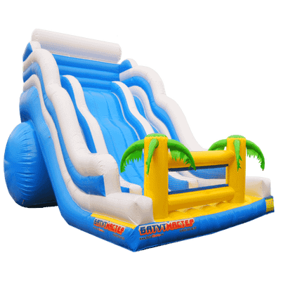 Большой надувной батут-горка "Волна - 2" 12*7*9 м