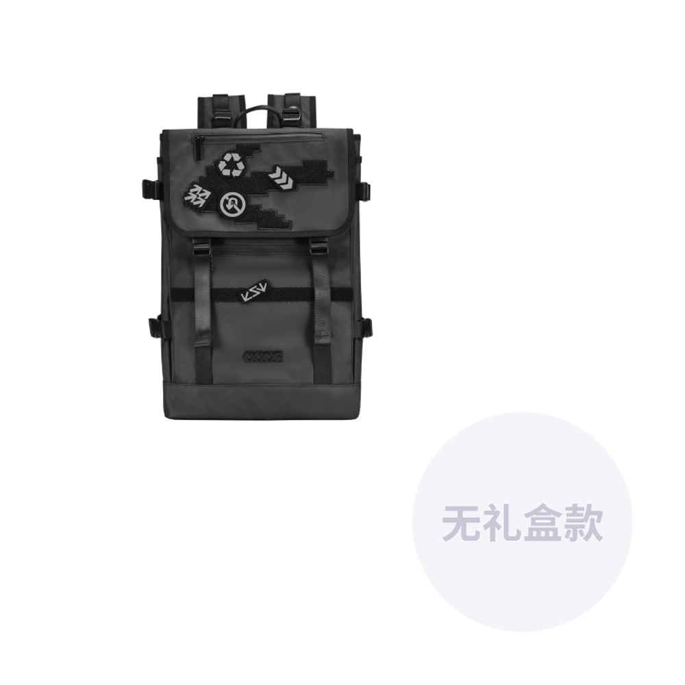 COEXISTENCE Polyester Laptop Bag Backpack Regular Unisex Black