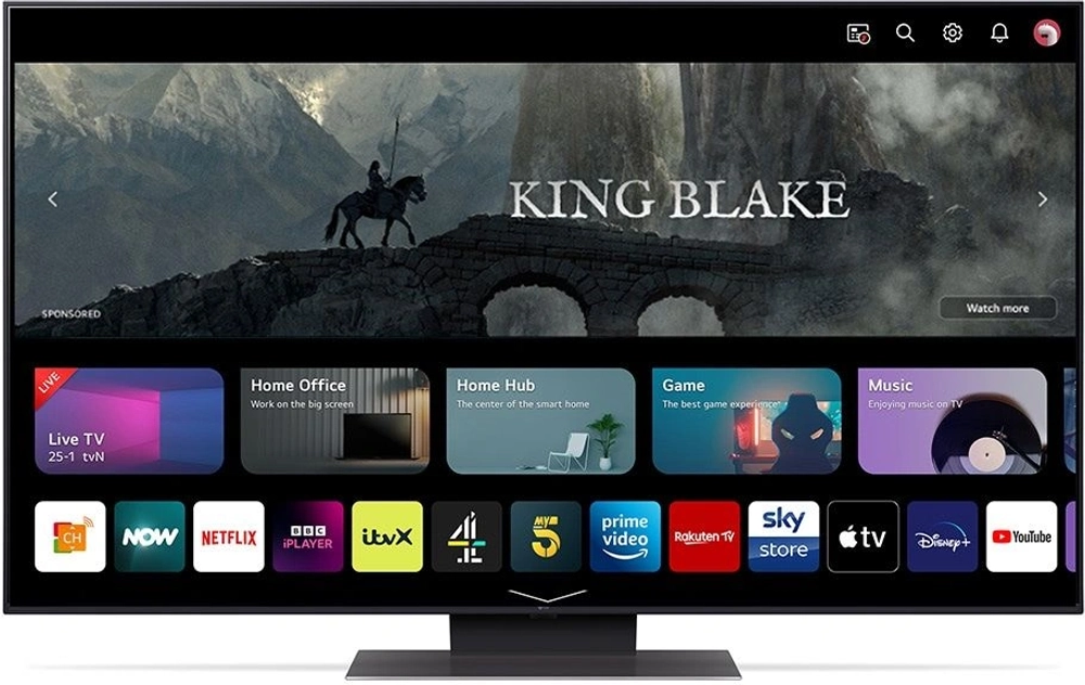 Телевизор LED LG 55" 55UR91006LA.ARUB черный 4K Ultra HD 50Hz DVB-T DVB-T2 DVB-C DVB-S DVB-S2 USB WiFi Smart TV